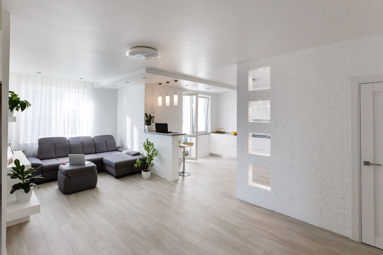Apartment interior after renovation